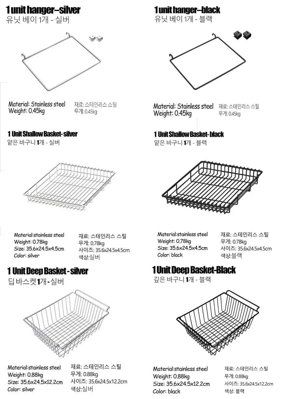 Camping IGT Table Accessories Drain Basket Storage Box Hanger Hook Stainless Steel 1 Unit Deep Shallow Basket Outdoor Kitchen