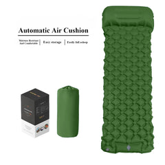 Outdoor Tent Sleeping Mat Camping Ultra Lightweight With Moisture-Proof Pad, Single Person TPU With Foot Inflation Cushion