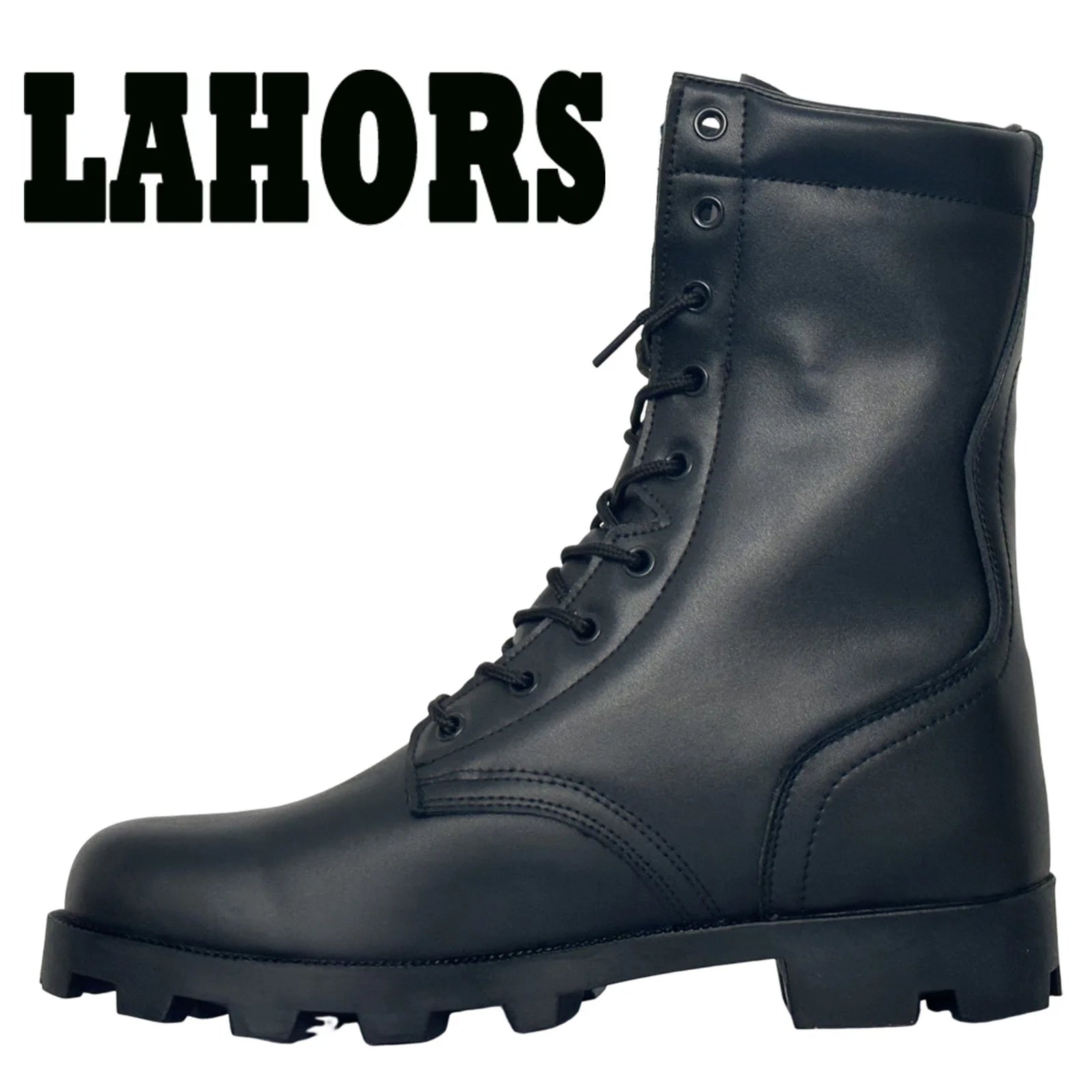 LAHORS Original Leather Man Tactical Boots Sport Hiking Shoes Outdoor Ankle Desert Combat Boots Work Safety Shoes Botas Hombre