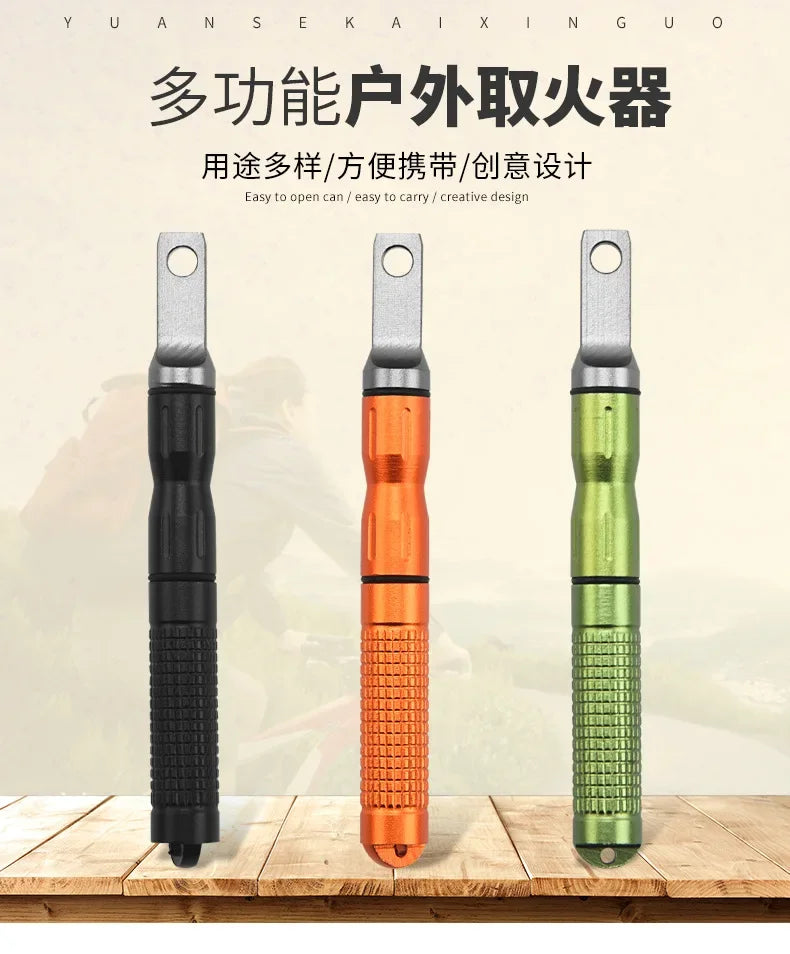 Outdoor Survival Waterproof Lighter, Portable, Adventure, Camping, Cigarette Accessories, Men's Small Gift