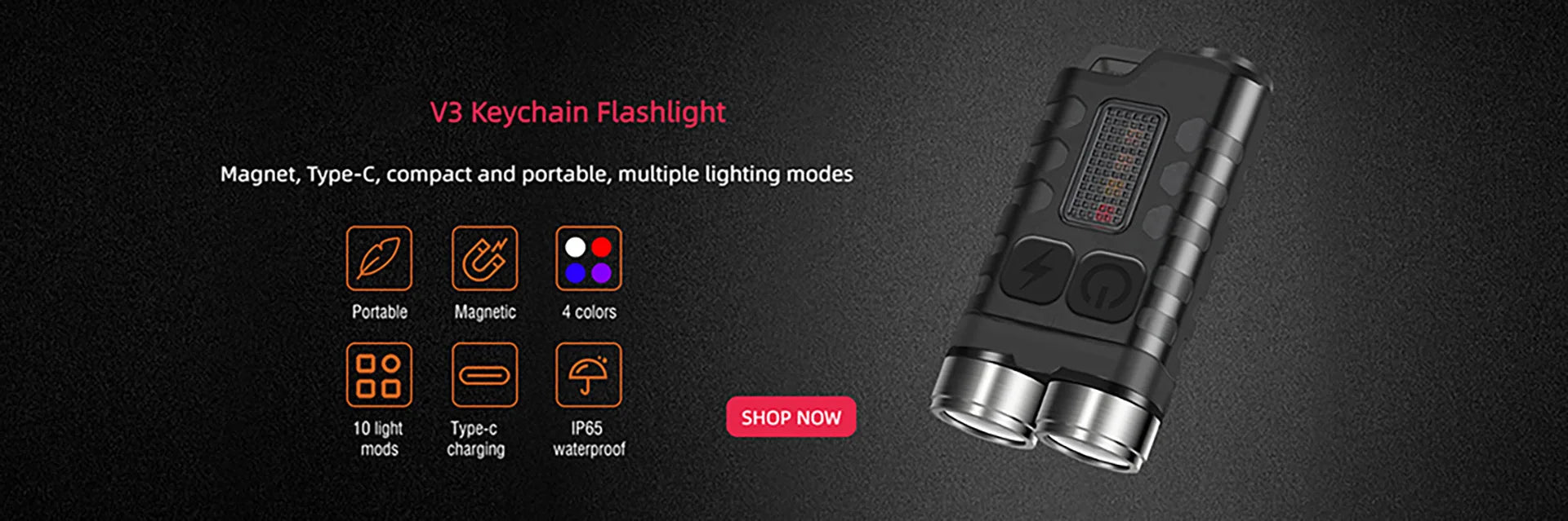 Mini LED Keychain Flashlight 300LM Portable Pen Lamp With Clip Magnet XPE+COB Light Type-C Rechargeable Torch Camping Lantern