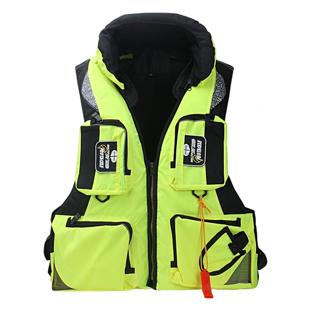 Life Vest Multi-pocket Detachable Large Buoyancy Water Assist Adults Sea Fishing Water Sports Safety Life Jacket for Fishing