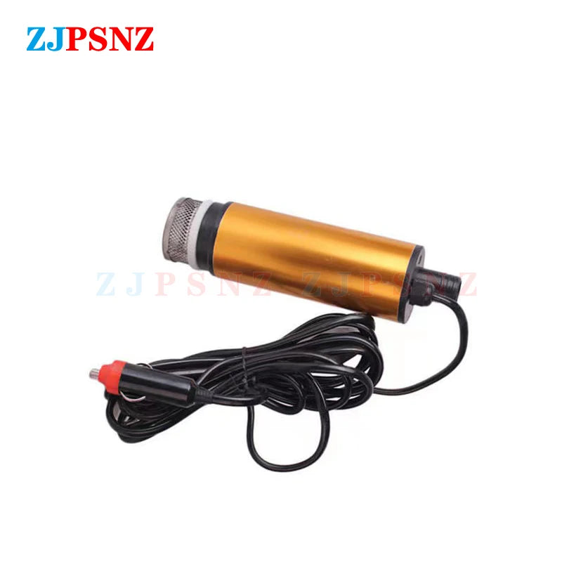 Transfer Pump 12V 24V Diesel Fuel Water Oil Car Camping Fishing Submersible Pump Car Pumping Diesel Oil Pump Cigarette Lighter