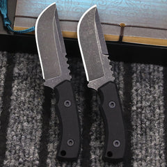 2024 NEW（ Full- Tang） Mini portable multi-purpose outdoor Straight Knife +K sheath, Jungle camping EDC tool knife