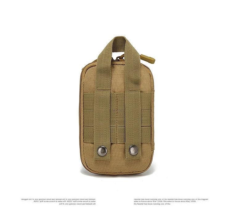 Outdoor Tactical First Aid Kit Small EMT Medical Bag MOLLE Accessory Hunting Camping Hiking CS Phone Bag (17X11X2CM)