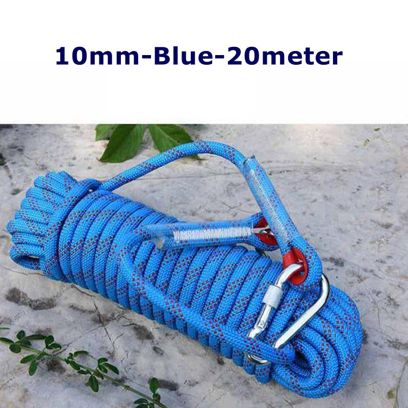 10M 20M Outdoor Auxiliary Ropes Floating Climbing Rope 10mm 12mm Dia High Strength Cord Safety Rope Trekking Hiking Accessories