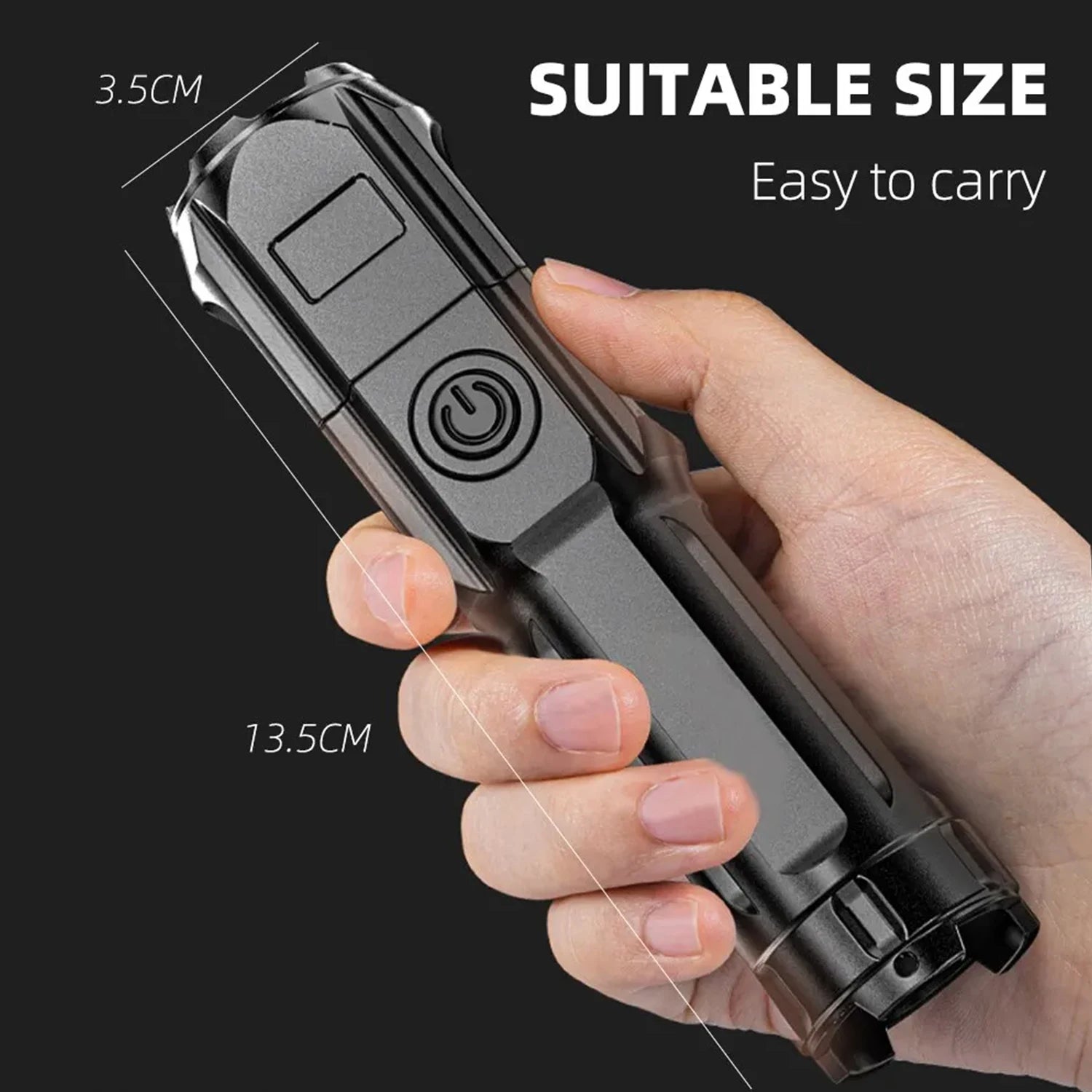 Flash Light Portable Rechargeable Spotlights High Power Rechargeable Led Flashlight Camping Ultra Powerful Flashlight Lamp Work