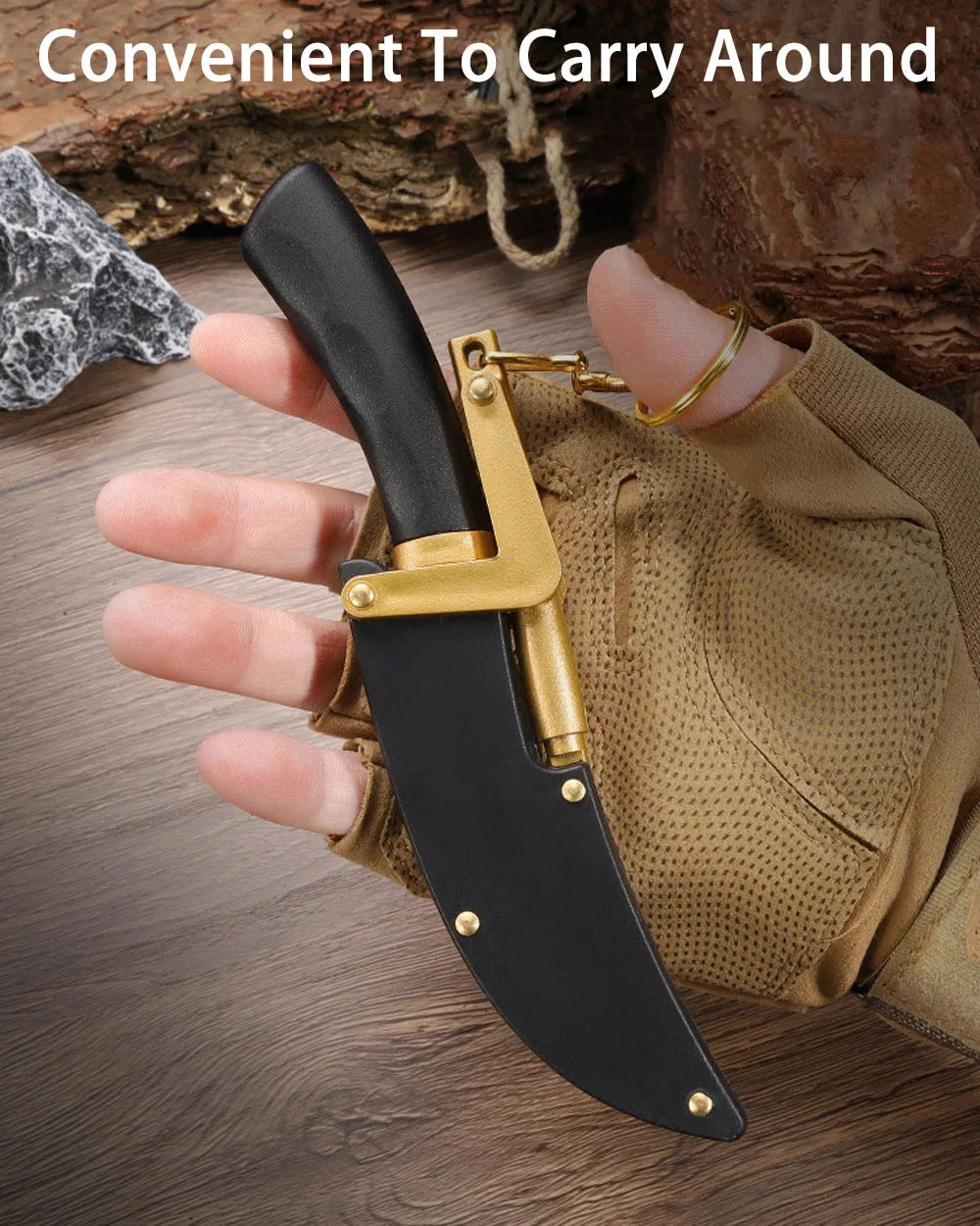 ABS Handle Pocket Knife Camping Survival Hand Tools Outdoor Self-defense Hunting Knife With Sheath Multitool Cuter Profesional