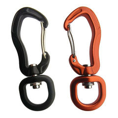 Rotating Climbing Carabiner D-type Auto Locking Clip Kite Pet Leash Hammock Buckle Spinner Keychain Rope Swivel Carabiner