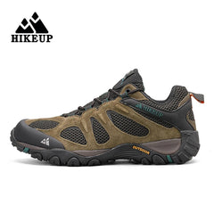 HIKEUP Men Shoes Breathable Splashproof Outdoor Hiking Shoes Mountain Climbing Sport Men Hunting Trekking Sneaker