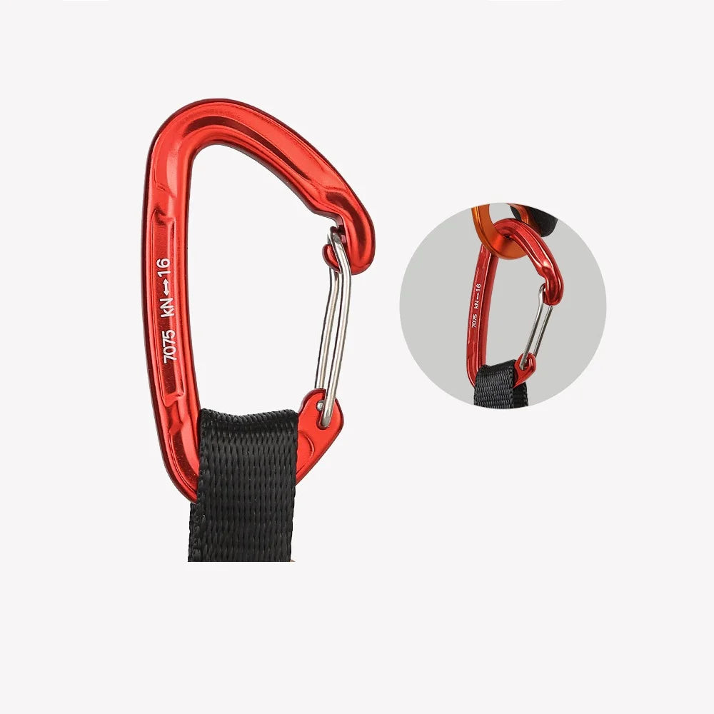 Rock Climbing  Adjustable Webbing Foot Loop Polyester Sling Ascender Belt Device Band Rock Climbing Equipment