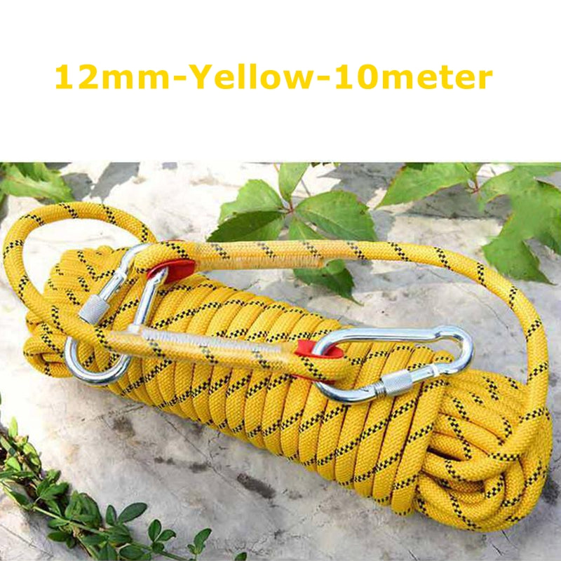 10M 20M Outdoor Auxiliary Ropes Floating Climbing Rope 10mm 12mm Dia High Strength Cord Safety Rope Trekking Hiking Accessories