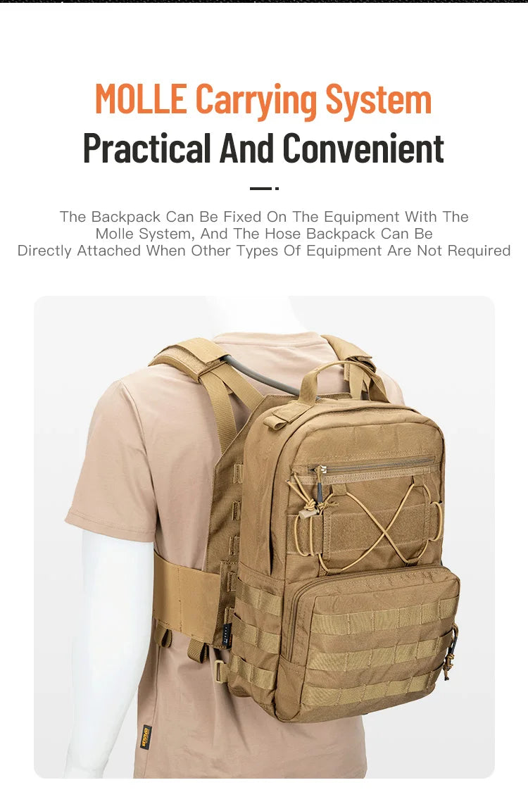 Tactical Backpacks Hunting Camping Hydration Backpack Traveling Bags Survival Outdoor Vest Hydration Bags EDC Molle Hiking Bag