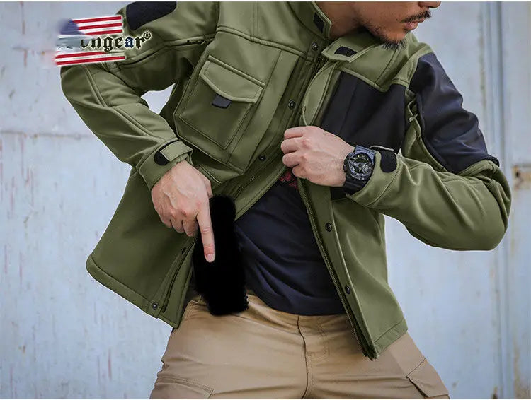 Waterproof Tactical Sets Men Winter Soft Shell Combat Jackets+Army Fleece Warm Cargo Pants 2 Pcs Suits Military Multi-pocket Set