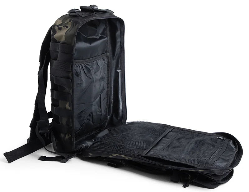 QT&QY Tactical Backpacks Outdoor 45L Large Capacity Man 3 Days Molle Hking Bags For Outdoor Trekking Camping Backpack