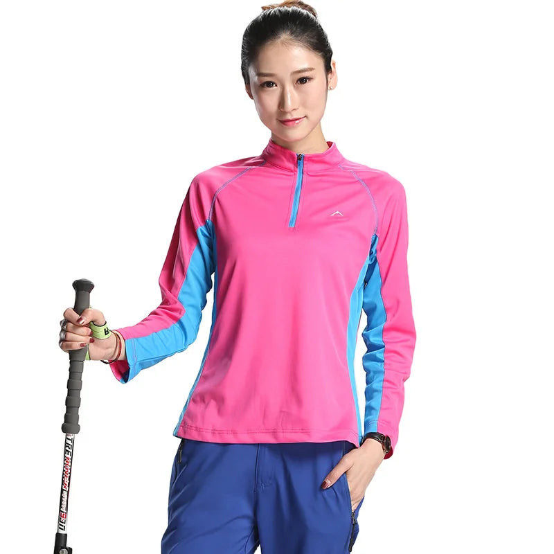 Autumn Women Spring Outdoor Camping Trekking Sport Sun Protection T Shirt Ventilation Clothes Woman Long Sleeve Female Clothing