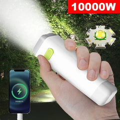 Portable Mini Torch Light USB Power Bank 2 In 1 Waterproof Ultra Bright Flashlight USB Rechargeable Outdoor Camping Lamp Lantern