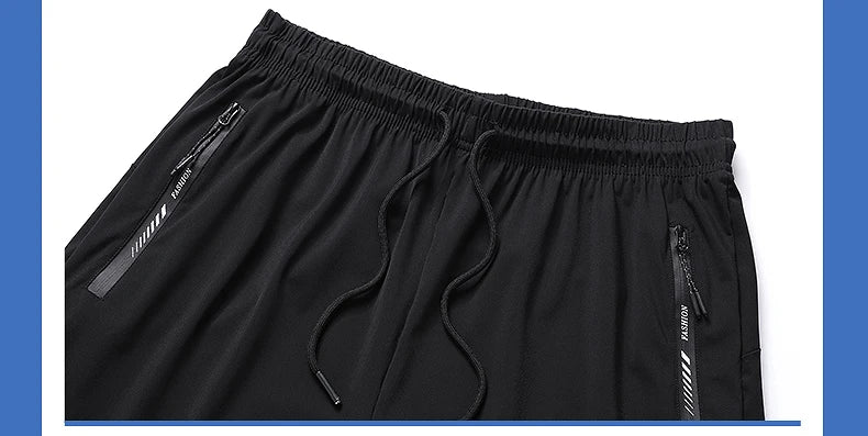 Plus Size Summer Men`s Quick-drying Beach Shorts Slim Fitness Joggers Gym Running Basketball Shorts Men Clothing 6XL 7XL 8XL 9XL