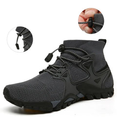 Shoes for Men Walking  2023 Summer New High Top Boots Breathable Mesh Mountaineering Outdoor Comfortable Leisure Travel Sneakers