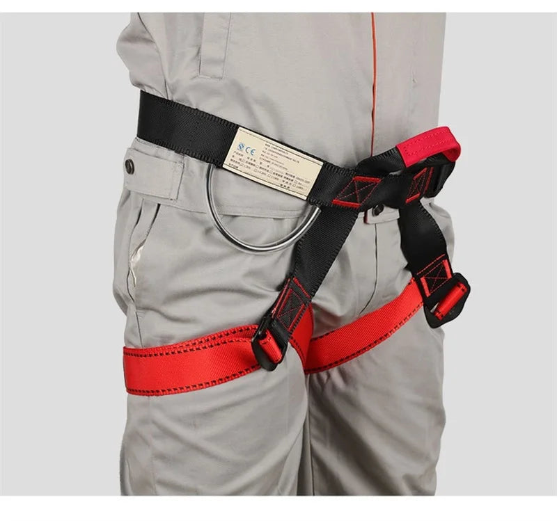 Outdoor Harness Sports Rock Climbing Half-Body Harness Waist Support Safety Belt Aerial Survival Mountain Tools