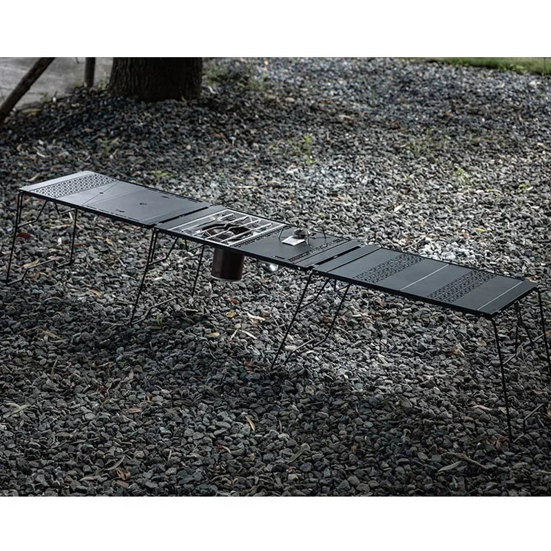 CAMPINGMOON CK-3650 Bridge Table Picnic Set Tactical IGT Table Camping Table Lightweight Portable for  Outdoor Folding Picnic