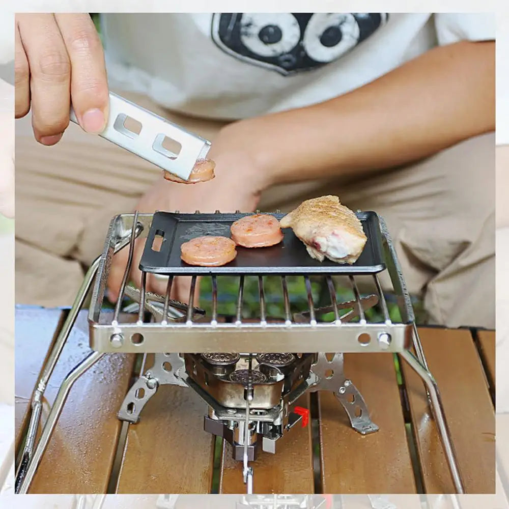 2023 New Non Stick Frying Pan Mini Portable BBQ Frying Camping Picnic Cookware Nonstick Barbecue Plate Baking Outdoor Pan P5D4