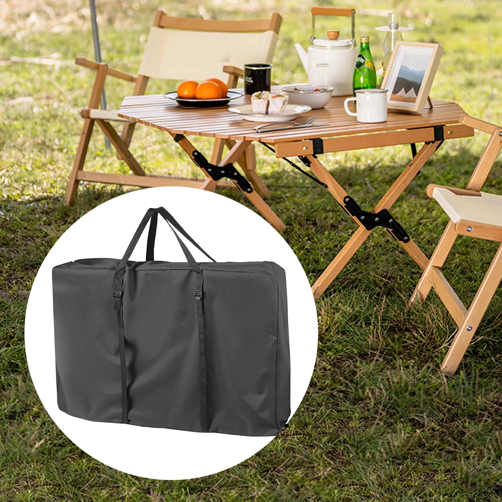 Foldable Wheelchair Storage Bag Wheelchair Dustproof Water Sun Protection Cover Outdoor Folding Table And Chair Storage Bag