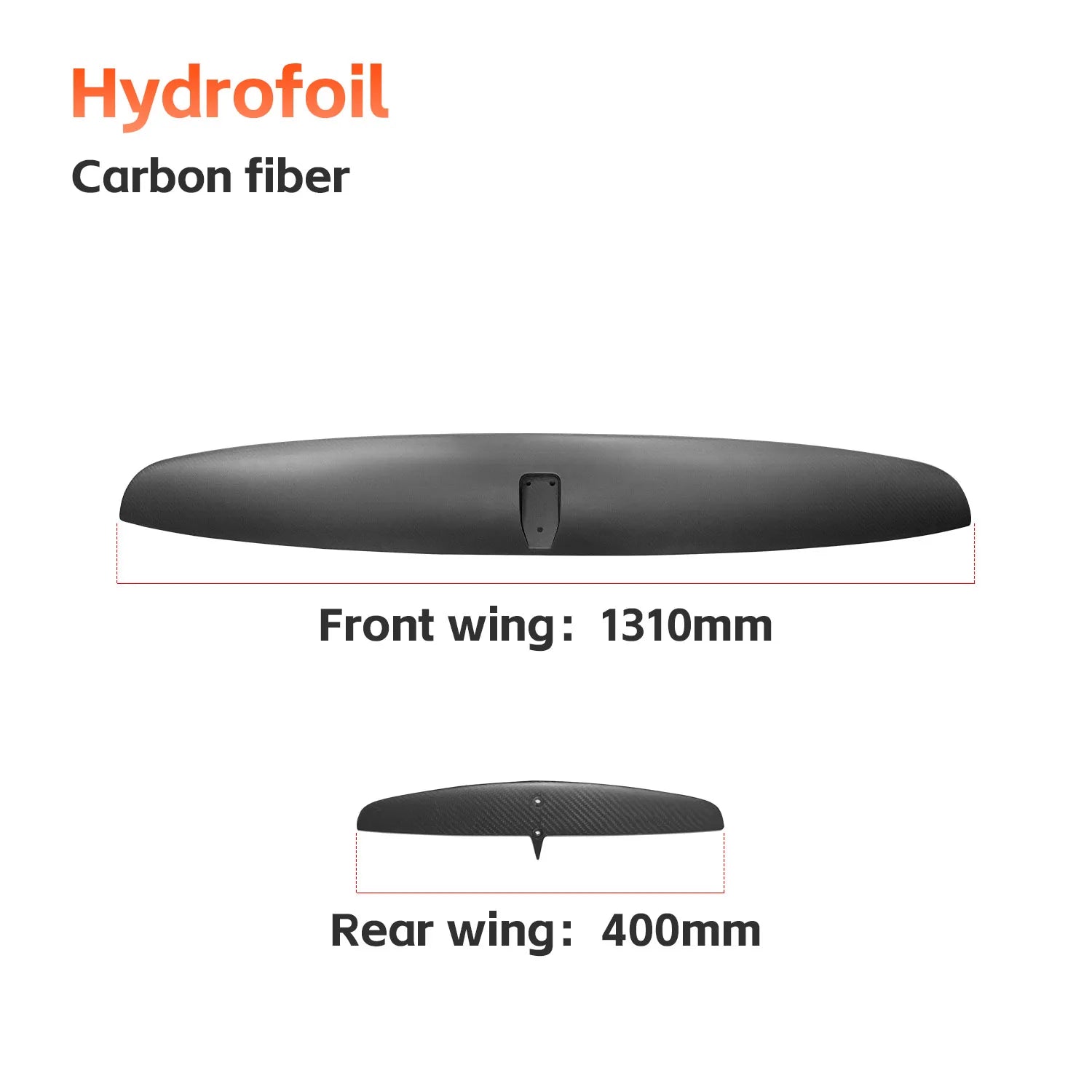 ports Surf Foil Kite Accessories 2、GY1310 2100 sq cm Carbon  Front Wing 90 cm Carbon Mast Beginner Outdoor Hydrofoil Water