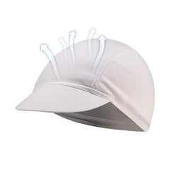 Bicycle Hat Breathable Quick Dry Cycling Hats Summer Visor Brim Motorcycle Helmets Liner Cycling Travel Caps For Mountaineering