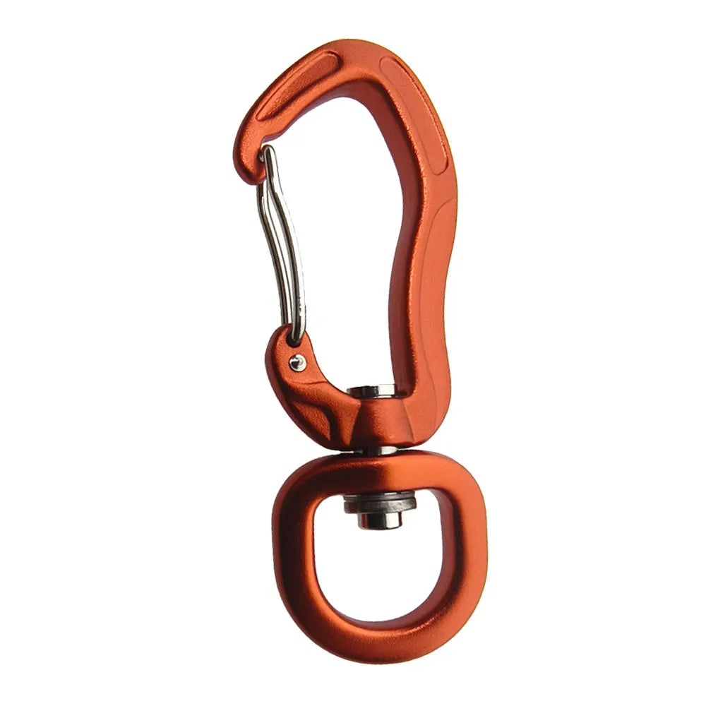 Rotating Climbing Carabiner D-type Auto Locking Clip Kite Pet Leash Hammock Buckle Spinner Keychain Rope Swivel Carabiner