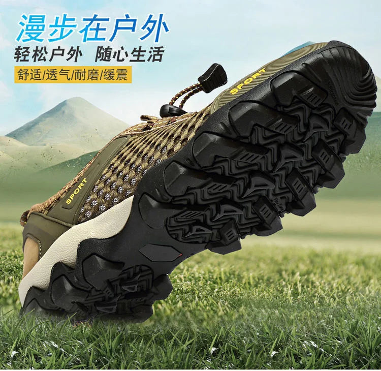 Breathable Sneakers Men Shoes 2023 Fashion Shoes For Men Climbing Hiking Shoes Men Outdoor Beach Wading Tenis Barefoot Sneakers