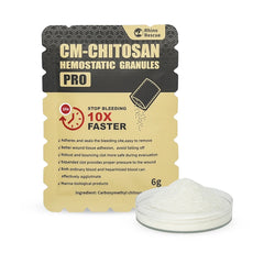 Chitosan Hemostatic Powder RHINO RESCUE Granular 6g/15g Hemostatic Granules Wound Dressing for Fast Bleed Control 2 Count