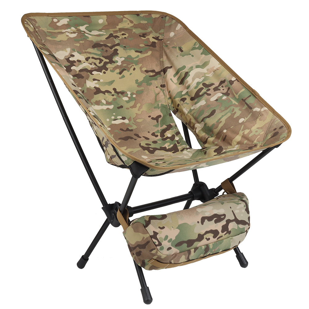 Tactical Outdoor Camping Fishing Folding Moon Chair Travel Hiking Picnic Barbecue Folding Table Military Hunting Portable Stool