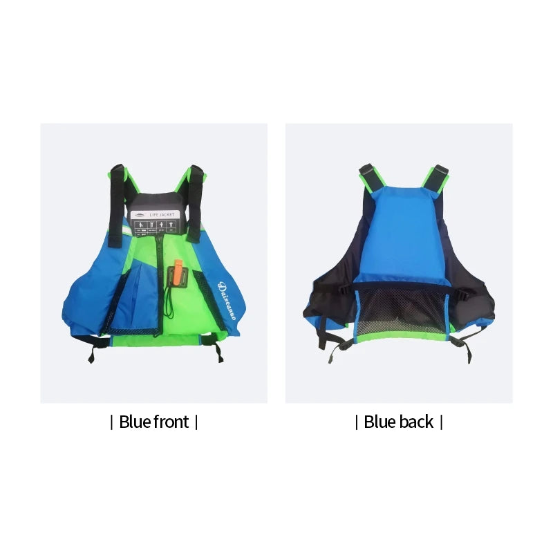 Daiseanuo Adult Kayaking Life Jackets Women Paddle Life Vest Men Kayak Vest PFD Safety Drifting Boat Raft Floating CE Approved