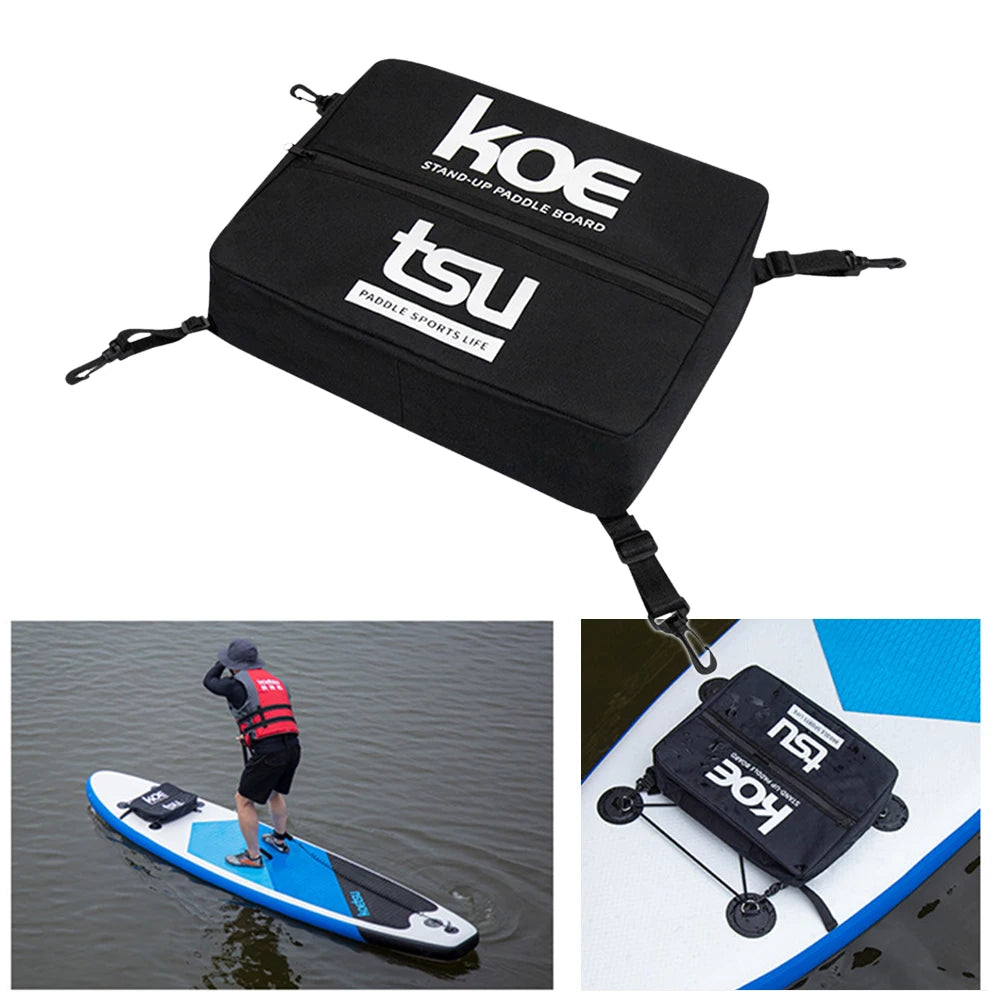 2pcs Paddle Board Bag Surf Portable Waterproof Deck Bag For Kayak Paddle Board Outdoor Surfing Accessories Can Adjustable Fixed