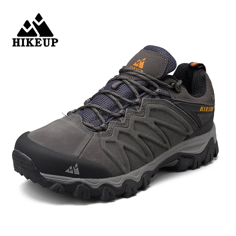 HIKEUP Non-slip Wear-Resistant Outdoor Hiking Shoes Breathable Splashproof Climbing Men Sneaker Trekking Hunting Tourism