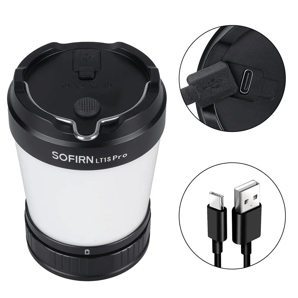 Sofirn LT1S Pro 2700-5000K Powerful Torch  21700 Rechargeable USB C Camping Light Protable Outdoor Lantern Powerbank Output