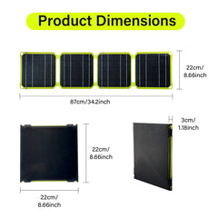 JMUYTOP Outdoor powerful Portable Solar Panel 5v 40W 12V 50W phone charger PD 20w QC 3.0 For USB A C Power bank power station