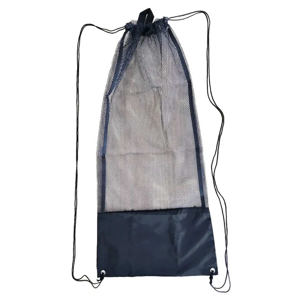 Mesh Gear Bag for Snorkel Equipment Scuba Diving Snorkel Bag Backpack for Snorkeling Fins Swimming Gear Beach and Sports Device