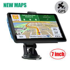 7 Inch GPS Navigation for Car Truck SAT NAV Accessories Tools  Navigator 2024 Free Update Europe North America Map 8GB FM Music