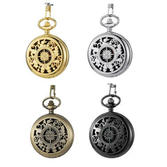 Vintage Bronze Flip Compass Pocket Watch Design Outdoor Hiking Navigation Kid Gift Retro Metal Portable Compass Survival Tools