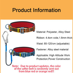 Single Waist Work Safety Belt High-altitude Harness Outdoor Rock Climbing Training Electrician Construction Safe Rope Hook Suits