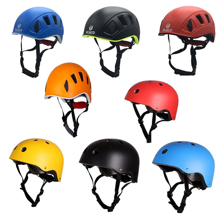 Outdoor Mountaineering yellow 14 hole Rock climbing Industrial Safety rescue helmet