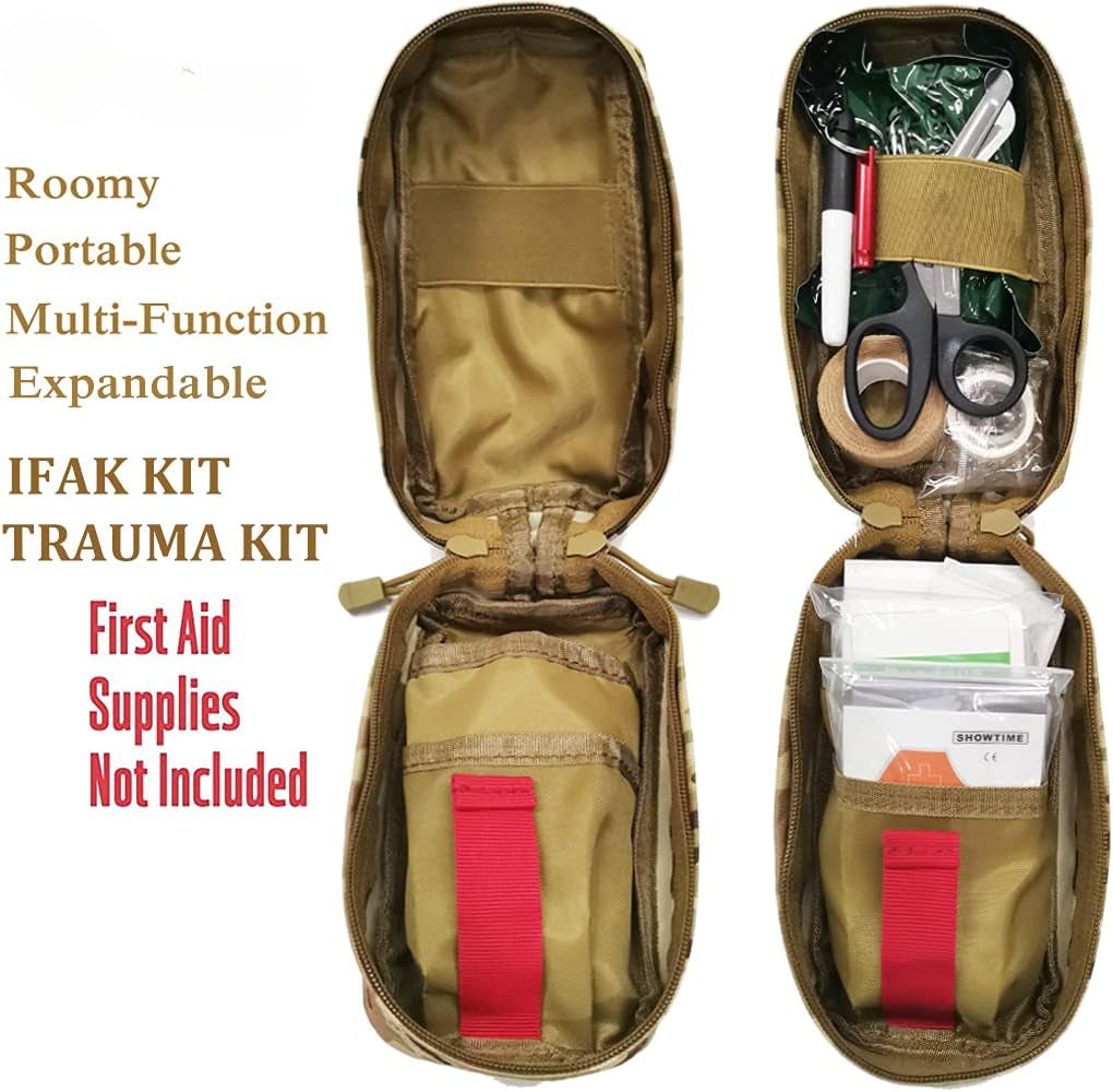 First Aid Kit Medical EDC Pouch Tactical MOLLE Outdoor Medical Bag Tourniquet Scissors Waist Bag 1000D tourniquet holder