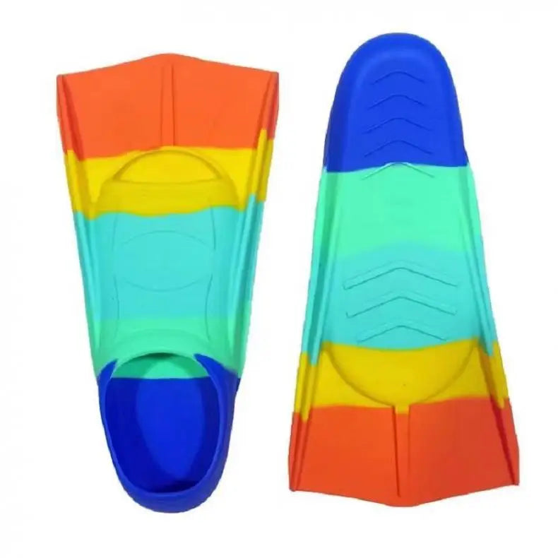 18 Color Professional Snorkeling Diving Swimming Fins Paddle Silicone Short Children Men Women Flippers Scuba Equipment for Kids