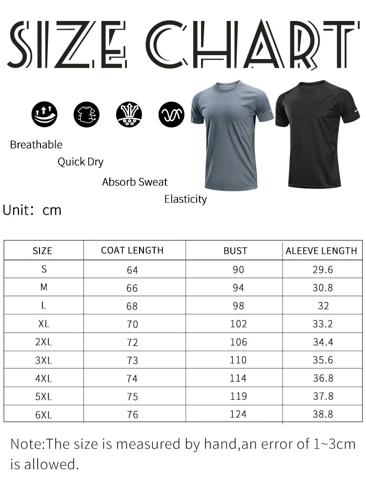 Sports T-shirt Men's Quick-drying Running Fitness Clothes Loose Breathable Summer New Outdoor Sports Casual Short-sleeved