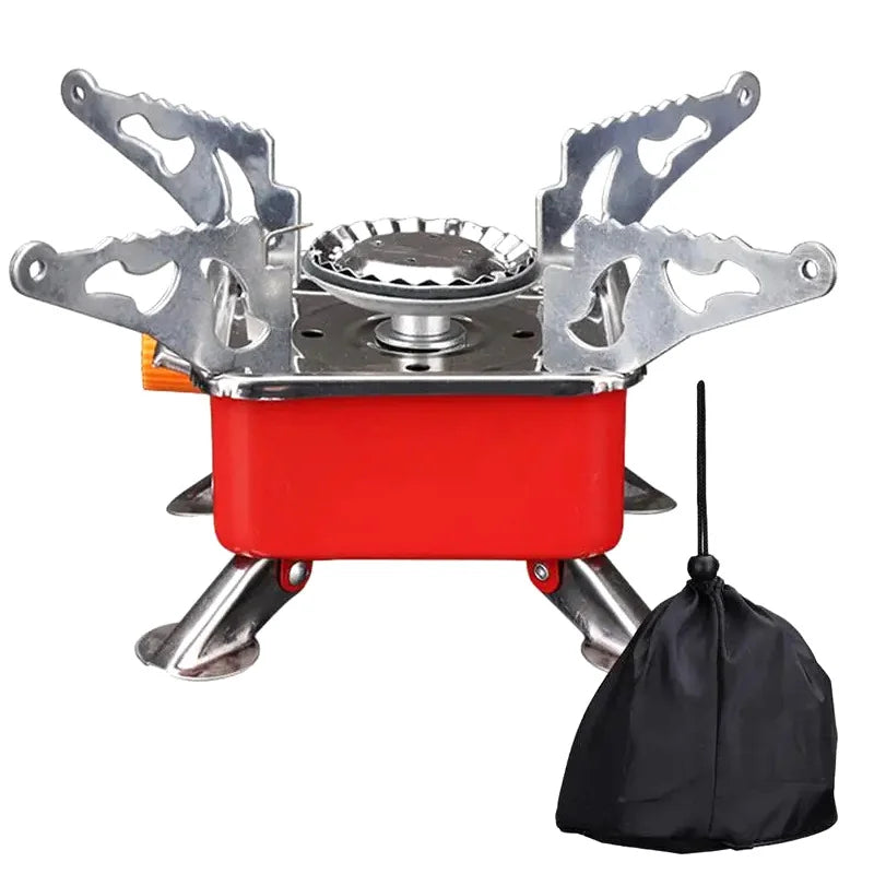 Portable Stove Camping Foldable Windproof Outdoor Gas Tank Stove For Backpacking Camping Hiking Picnic Camping Burner