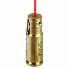 9mm Brass CAL Bullet Shap Boresighter Red Laser Bore Sight Training with Battery Spotting Scope For Rifle Hunting Accessories