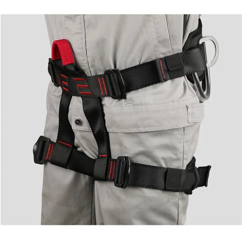 Outdoor Harness Sports Rock Climbing Half-Body Harness Waist Support Safety Belt Aerial Survival Mountain Tools