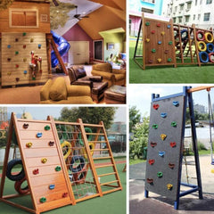 10 Pcs/lot Plastic Rock Climbing Holds Toys for Boys Games Child Wood Wall Kids Climbing Stones Playground Outdoor Sports Toys